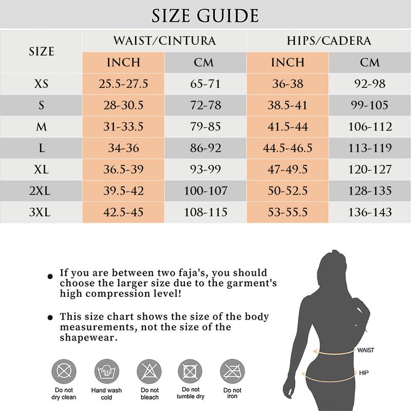 Women’s Full Body Fajas – Colombian Tummy Control Shaper with Butt Lift & Zipper Access