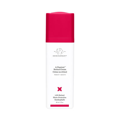 Drunk Elephant A-Passioni Retinol Cream (30 ml) – 1% retinol for smoother, youthful skin. Clean, cruelty-free, dermatologist-tested, and free from essential oils, silicones, and fragrance.