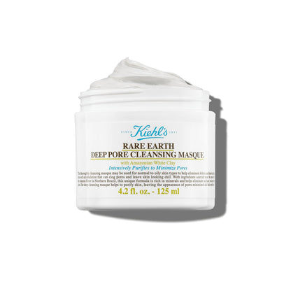 Kiehl’s Rare Earth Deep Pore Cleansing Mask – Oil-Minimizing, Detoxifying Face Mask with Amazonian White Clay & Aloe Vera