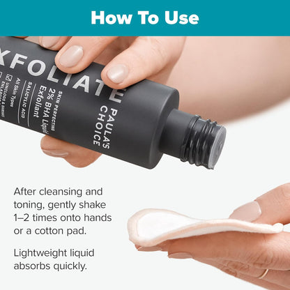 Paula’s Choice Skin Perfecting 2% BHA Liquid Exfoliant with Salicylic Acid – Pore Minimizer & Blackhead Remover for Smooth, Radiant Skin