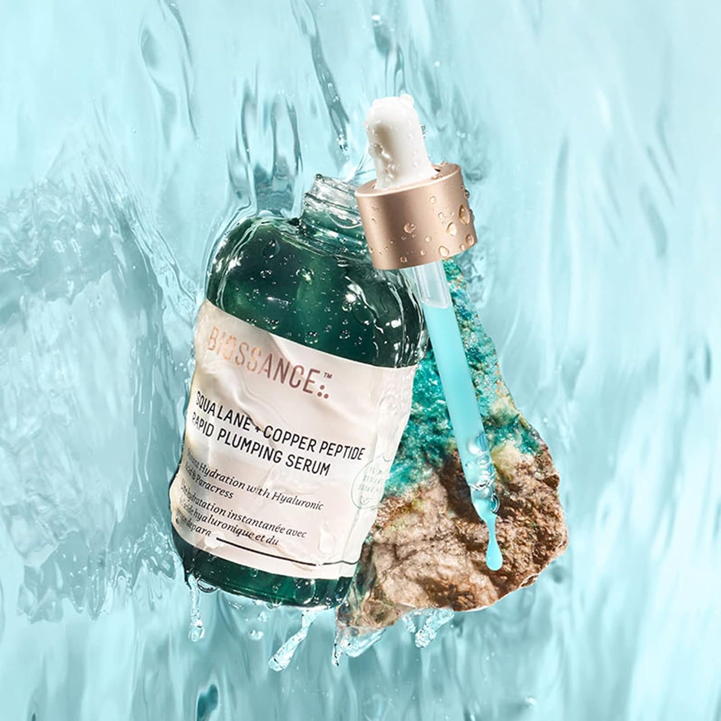 Biossance Squalane + Copper Peptide Rapid Plumping Serum – Face Serum for All Skin Types