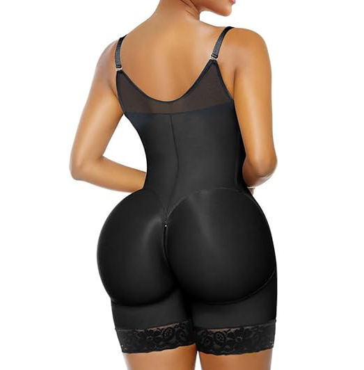 Colombian Tummy Control Body Shaper with Butt Lift & Zipper Crotch
