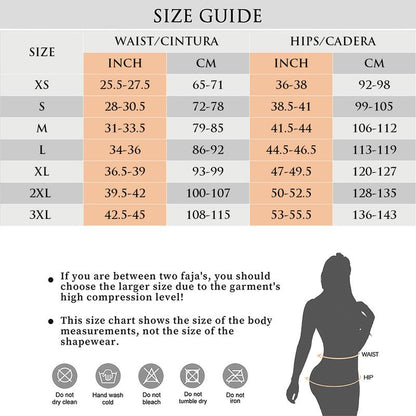 Women’s Full Body Fajas – Colombian Tummy Control Shaper with Butt Lift & Zipper Access